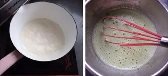 cách làm kem trà xanh thanh mát 3