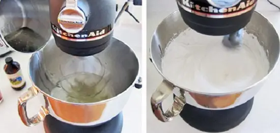 trộn đều nước siro với gelatin