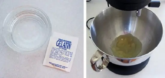 hòa tan bột gelatin