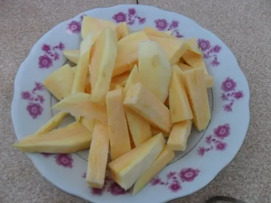 thái khoai lang làm khoai lang chiên bơ