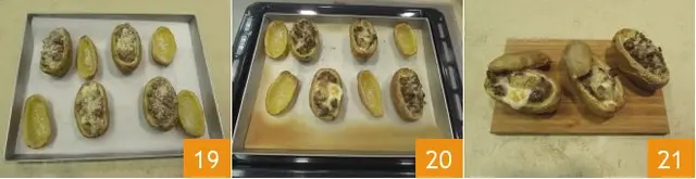 Cách làm khoai tây nướng nhồi thịt pho mai ngon tuyệt 8