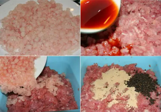 Sơ chế nguyên liệu làm món lạp xưởng