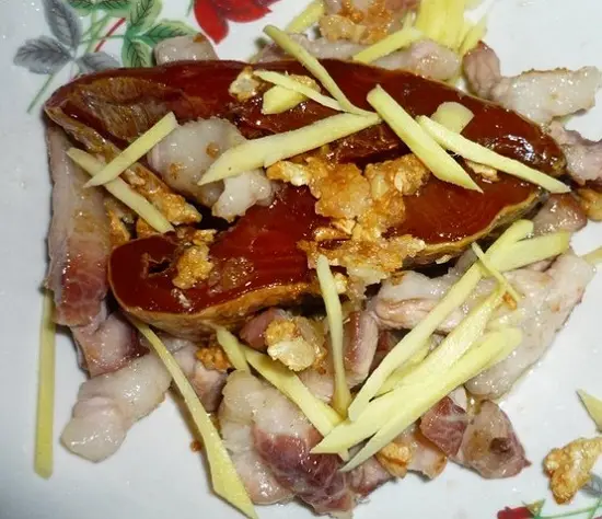 cách làm mắm cá lóc chưng tóp mỡ 4