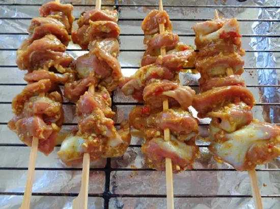 Các bước thực hiện món mề gà nướng sả ớt 2