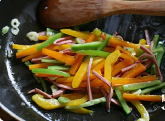 xào rau củ