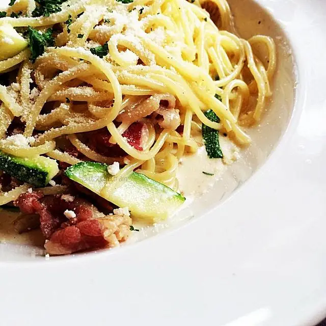 cach lam my spaghetti vit quay sot tieu den g