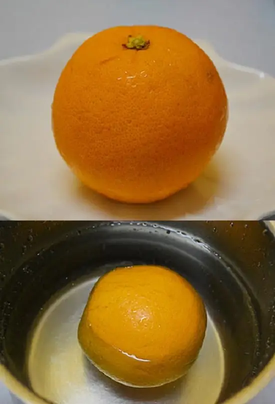 ngâm cam với nước muối