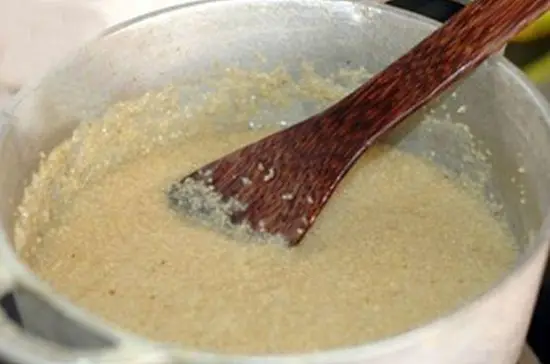 nấu kê chín nhừ