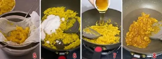 xào nhân dứa