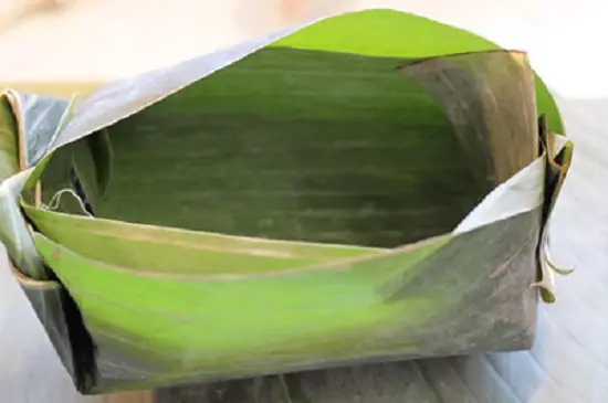 gim lá chuối làm khuôn