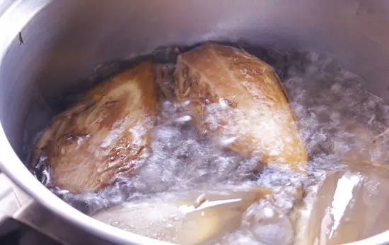 luộc búp chuối