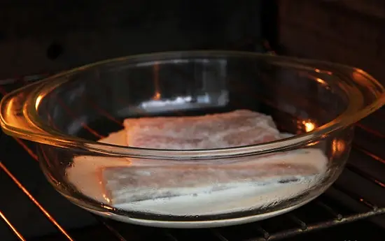 nướng cá hồng lần một