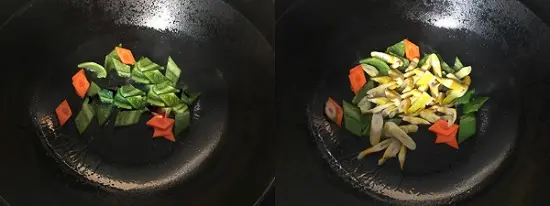 xào rau củ