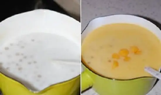 đun chè xoài trân châu