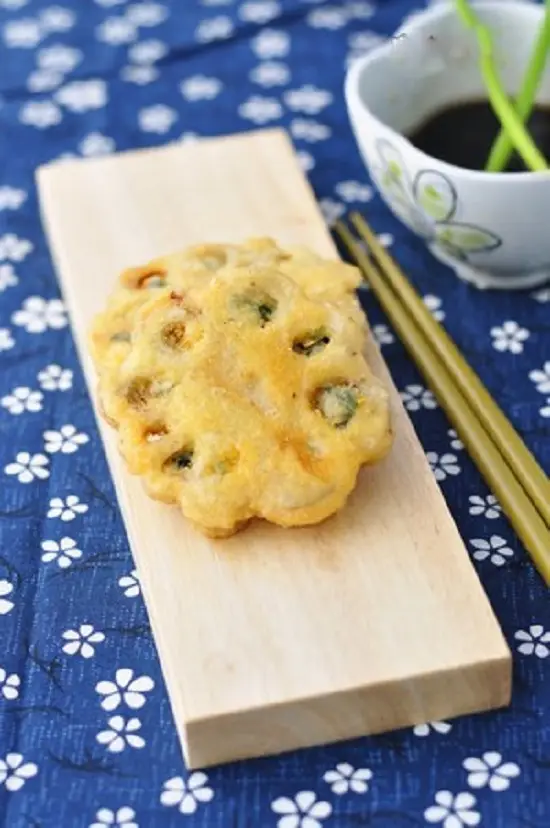 sen kẹp tôm thịt chiên giòn