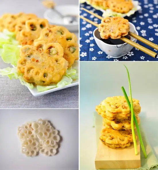sen kẹp tôm thịt chiên thơm ngon, đơn giản