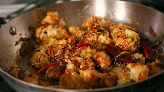 gà tỏi chiên cay