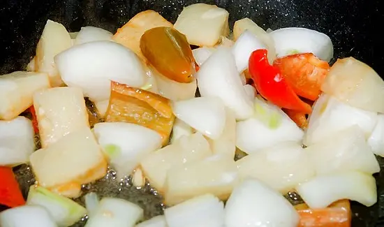 xào rau củ