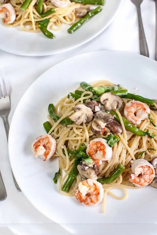 xà spaghetti xào nấm vị ngon đặc biệt