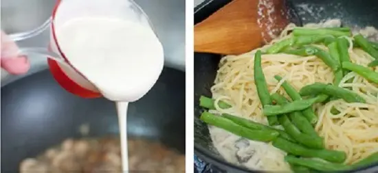 cho kem tươi vào đun