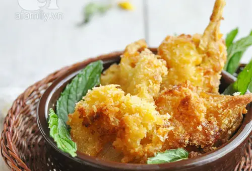 Cách làm món nấm nhồi khoai tây chiên xù