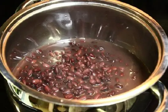 món pat bingsu ninh đậu đỏ