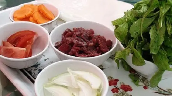 nguyên liệu làm phở chiên phồng