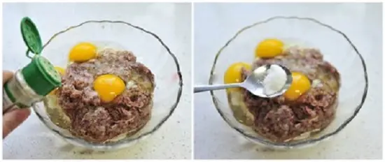 cho trứng vào tep