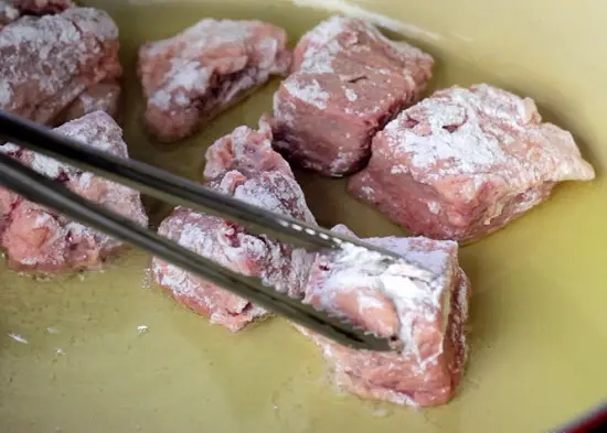 chiên thịt bò