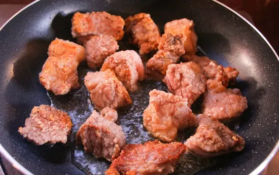 chiên vàng thịt bò