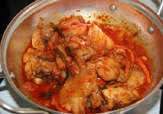 cuối cùng là cho kim chi