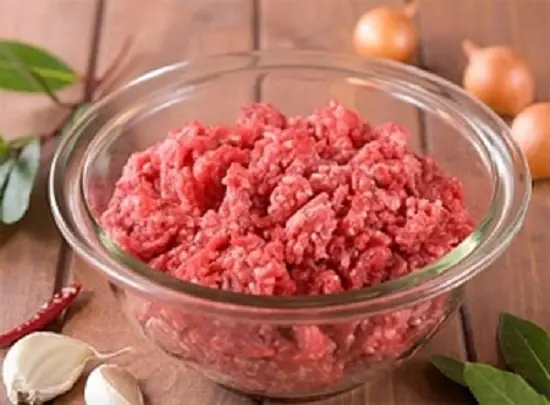 thịt bò xay nhuyễn