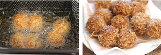 chiên thịt viên