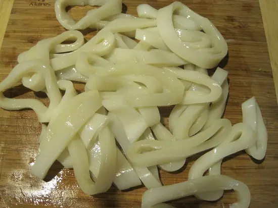mực chiên xù sơ chế 1