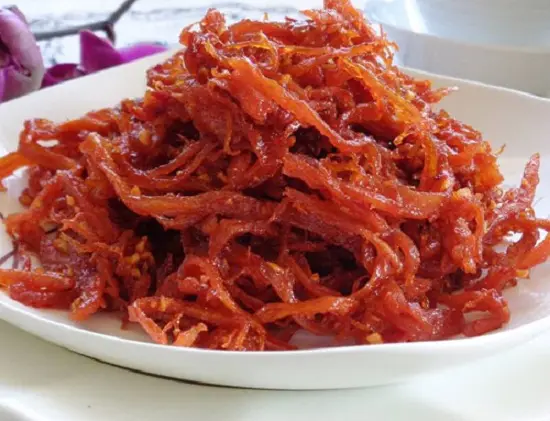 mực khô tẩm tương ớt cay thành phẩm