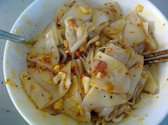 cách làm mực xào sa tế hấp dẫn
