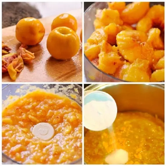 cho đào vào xay nhuyễn
