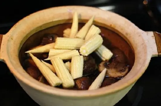 nấm kho ngô bao tử cách làm
