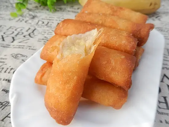 cách làm nem chuối 4