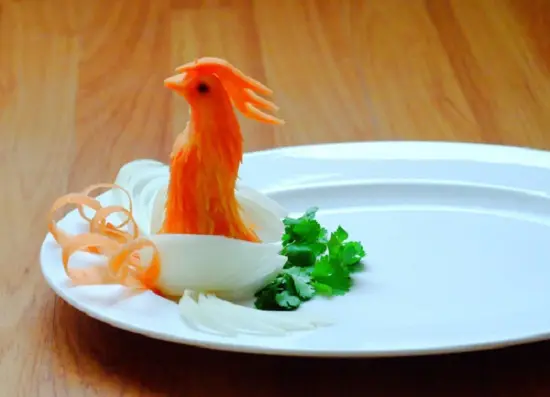 bày ra đĩa