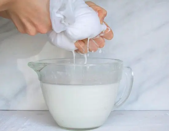 làm nước cốt dừa vắt nước cốt