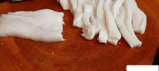 thái nhỏ mỡ heo - cách làm pate