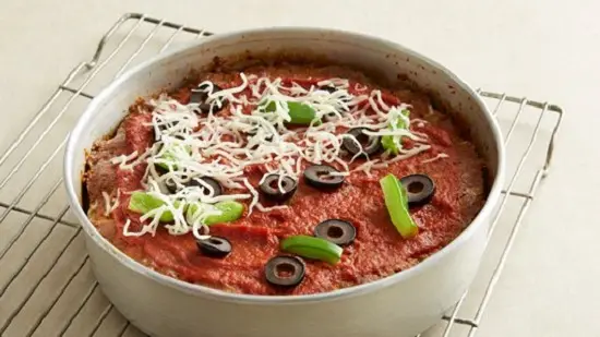 cách làm pizza meatloaf 3