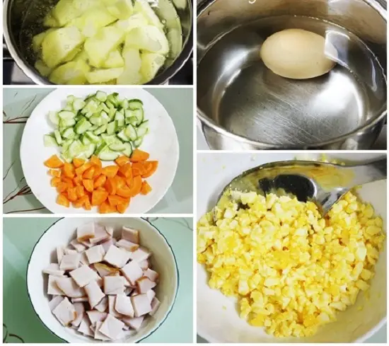 salad khoai tây kiểu nhật cách làm