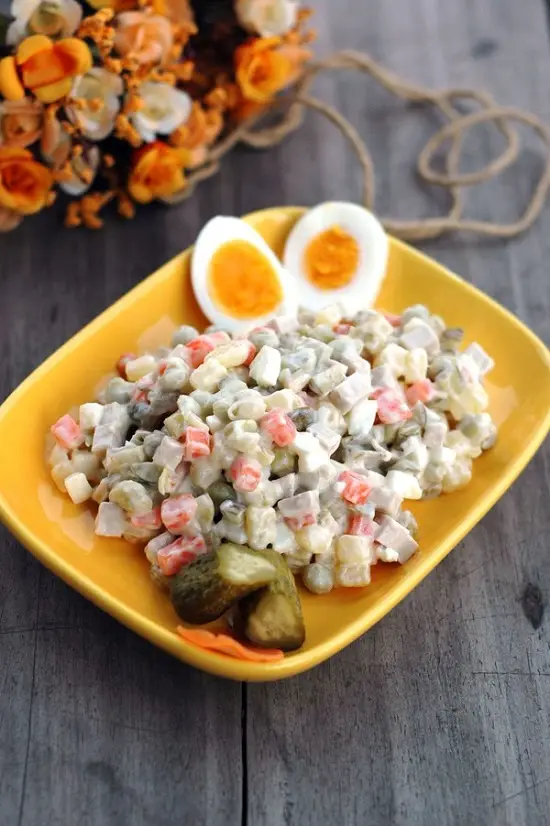 salad kiểu Nga thơm ngon