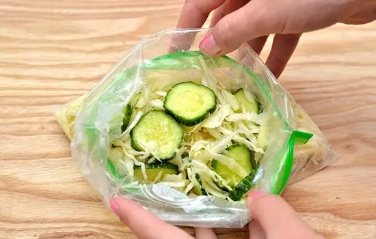 rau củ sau khi ướp lạnh