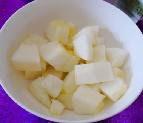 cắt nhỏ dưa