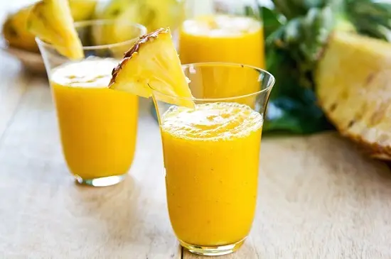 sinh tố dứa chanh cách làm