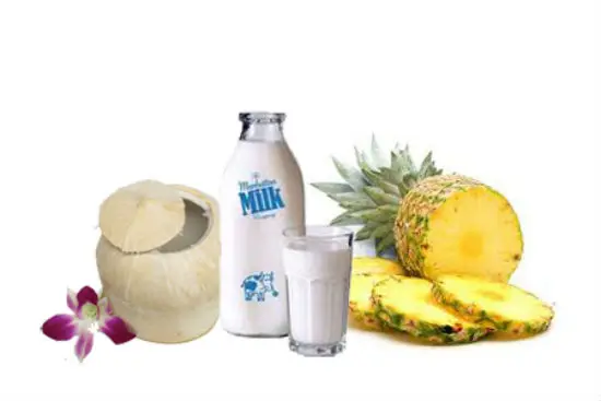 Nguyên liệu làm sinh tố dứa dừa