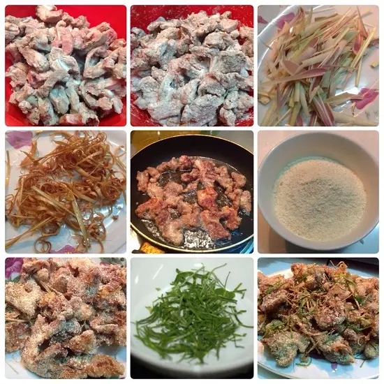 sườn sụn rang muối cách làm